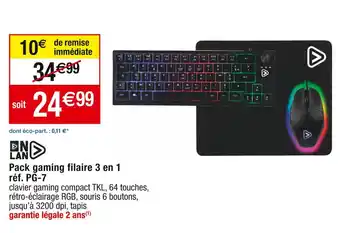 Cora x Carrefour Pack gaming filaire 3 en 1 offre