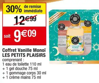 Cora x Carrefour Les petits plaisirs coffret vanille monoï offre