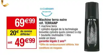 Cora x Carrefour Sodastream machine terra noire offre