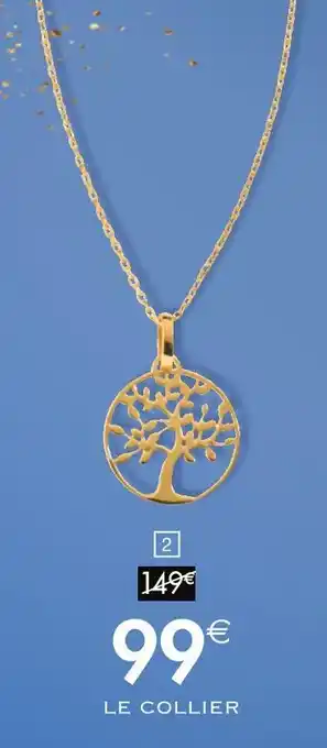 Cora x Carrefour Carré d'or collier or jaune offre
