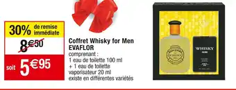 Cora x Carrefour Evaflor coffret whisky for men offre