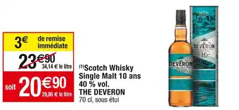 Cora x Carrefour The deveron scotch whisky single malt 10 ans 40 % vol offre