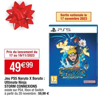 Jeu ps5 naruto x boruto : ultimate ninja storm connexions