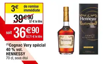 Hennessy cognac very spécial 40 % vol