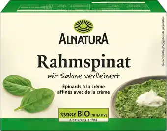 Match Alnatura epinards bio à la crème offre