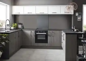 Brico Dépôt Cuisine chia chêne gris offre