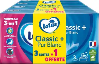 Match Lotus mouchoirs offre