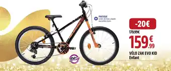 Intersport Evo kid vélo zak enfant offre