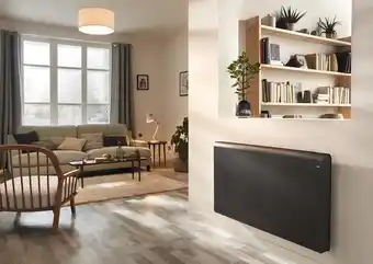 Brico Dépôt Goodhome radiateur électrique à inertie sèche iriya gris 2000 w offre