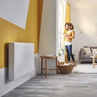 Brico Dépôt Goodhome radiateur électrique à inertie sèche iriya blanc 1500 w offre