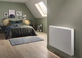 Brico Dépôt Goodhome radiateur électrique à inertie fluide iriya blanc 1500 w offre
