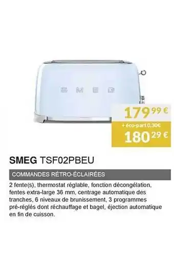 Commande Rétro-éclairées Smeg