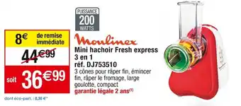 Cora x Carrefour Mini hachoir Fresh express offre