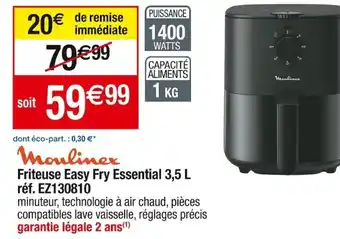 Cora x Carrefour Friteuse Easy Fry Essential 3,5 L offre