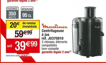 Cora x Carrefour Centrifugeuse à jus réf. JU370810 offre