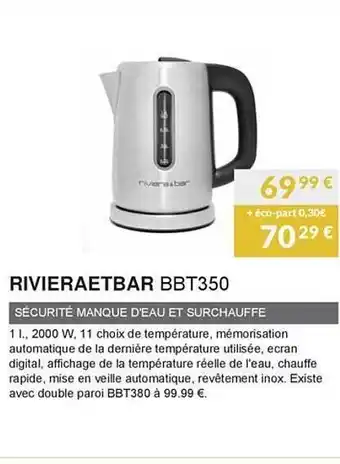 Copra Sécurité Manque D'eau Et Surchauffé Riviera Et Bar offre