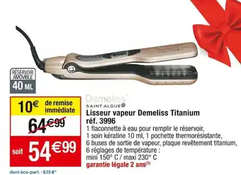 Lisseur vapeur Demeliss Titanium réf. 3996