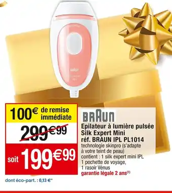 Cora x Carrefour Epilateur à lumière pulsée Silk Expert Mini offre