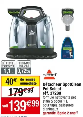 Détacheur SpotClean Pet Select réf. 37288