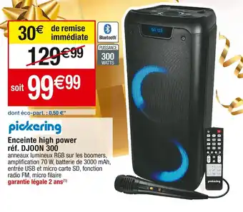 Cora x Carrefour Enceinte high power réf. DJOON 300 offre