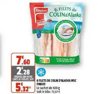 6 Filet De Colin D'alaska Msc Findus