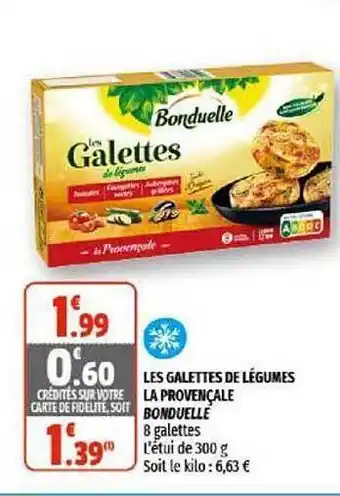 Coccinelle Supermarché Les Galettes De Légumes La Provençale Bonduelle offre