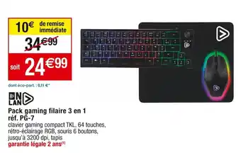 Cora x Carrefour Pack gaming filaire 3 en 1 réf. PG-7 offre