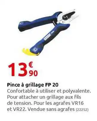Rural Master Pince à Grillage Fp 20 offre