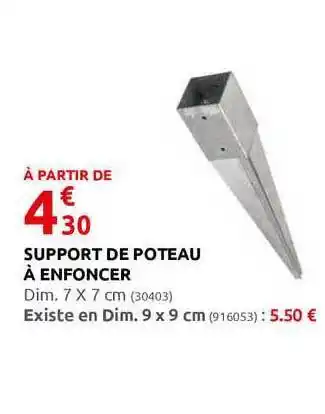 Rural Master Support De Poteau à Enfoncer offre