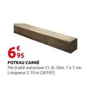 Rural Master Poteau Carré offre