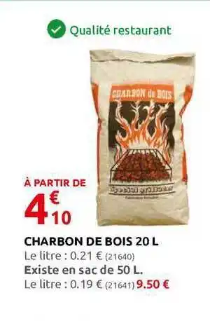 Rural Master Charbon De Bois 20 L offre
