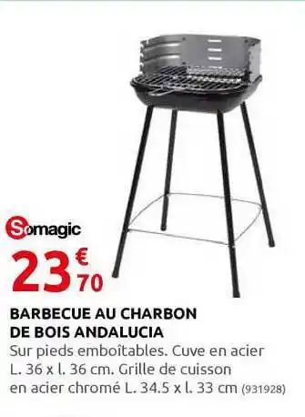 Rural Master Barbecue Au Charbon De Bois Andalucia Somagic offre