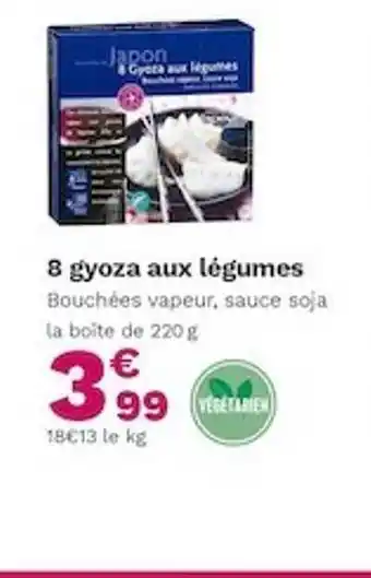 Picard 8 Gyoza Aux Légumes offre