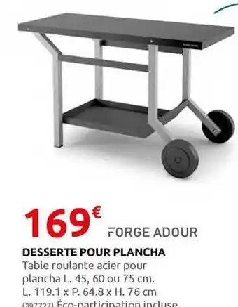 Desserte Pour Plancha Forge Adour