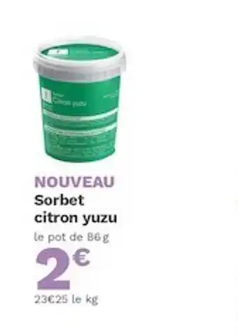 Picard Sorbet Citron Yuzu offre