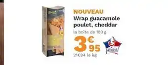 Picard Wrap Guacamole Poulet, Cheddar offre