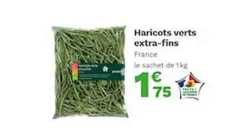 Picard Haricots Verts Extra-fins offre