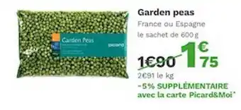 Picard Garden Peas offre
