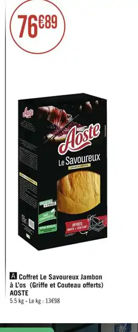 A Coffret Le Savoureux Jambon Ă L'os (Griffe et Couteau offerts) AOSTE