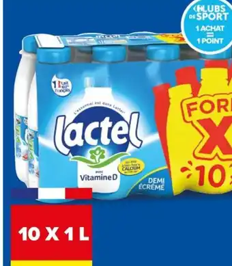 Carrefour Drive Lait U.H.T. Demi-écrémé Format XL LACTEL offre