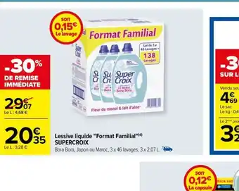 Carrefour Drive Lessive liquide "Format Familial" offre