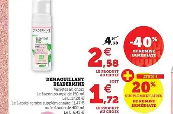 Démaquillant Diadermine