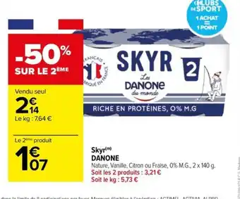 Carrefour Drive Skyr danone offre