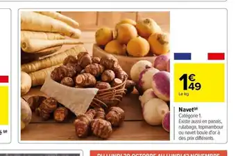 Carrefour Drive Navet offre