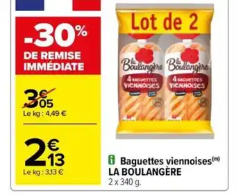 Baguettes viennoises LA BOULANGÈRE