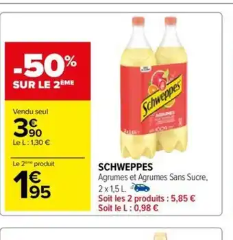 Carrefour Drive SCHWEPPES offre