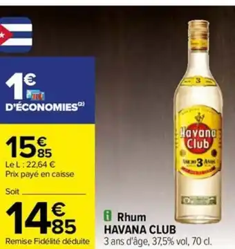 Carrefour Drive i Rhum HAVANA CLUB offre