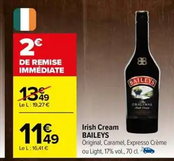 Carrefour Drive Irish Cream BAILEYS offre