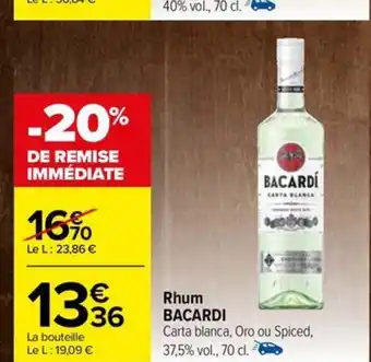 Rhum BACARDI