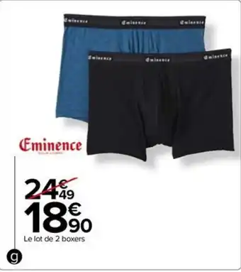 Carrefour Drive Boxers Homme offre